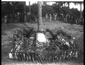 Common grave for the missionaries who died in Kyebi, and their wives