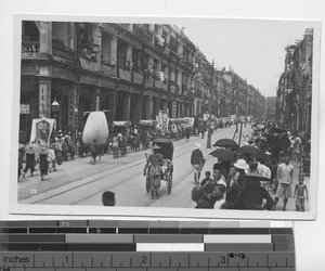 A funeral procession at Guangxi, China