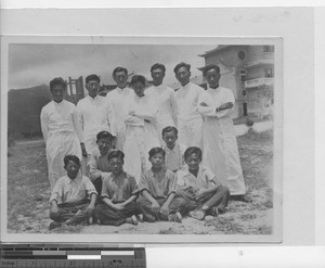 Fushun seminarians at Hong Kong, China, 1949