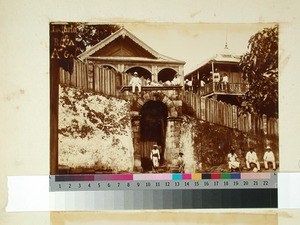 Ambohimanga, palace with an entrance portal, Madagascar, ca.1900