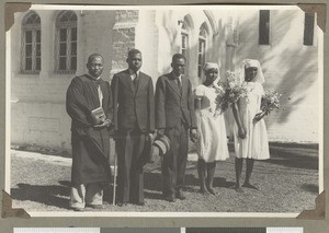 Christian wedding, Chogoria, Kenya, ca.1943