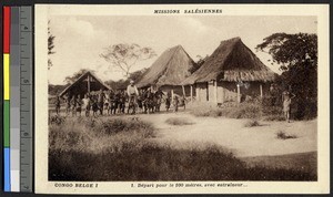 Foot race at the Mission Salesiennes, Congo, ca.1920-1940