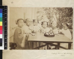 Infant female orphans, Xiamen, Fujian Province, China, 1892