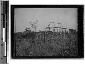 Indigenous house under construction (1), East Africa