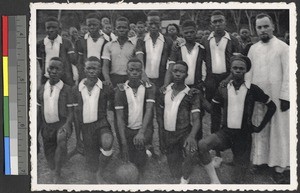 Football team, Normal School, Bondo, Congo, ca.1920-1940