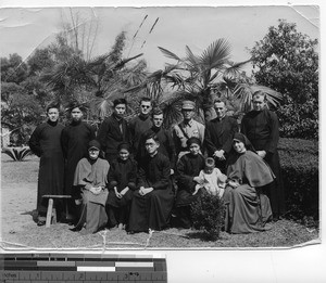 A celebration of a Chinese priest's first Mass at Pet teou tsai, China, 1936