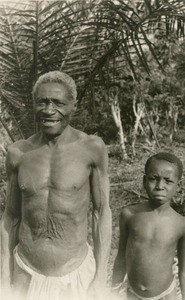 Man with a boy, in Gabon