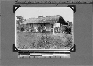 Church and congregation near Mbozi, Tanzania