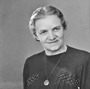 Maria Kristiansen, sekretær i kvindeudvalg. foto:1947