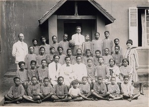 Boys home of the London missionary society in Isoavina, in Madagascar