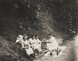 Picnicking near Ifa, Nigeria, ca. 1934