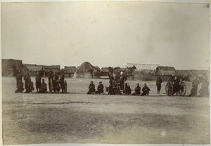 Drill of the cannoneers in Accra