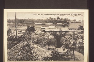 Cameroon / Duala / View of the railway station of the Midland Railway in Duala seen from our (mission) station