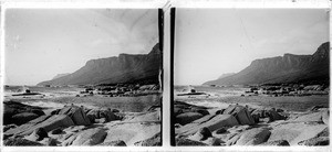 View at the junction of Atlantic and Indian Ocean, in Cape Town