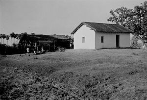 East Jeypore, Orissa, India. The new church at Balasunda with the rectory at the back. Used in: