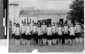 Graduating class, Yeung Kong, China, February 1939