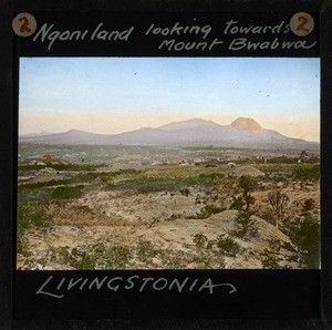 "Ngoni land looking towards Mount Bwabwa" Malawi, ca.1895