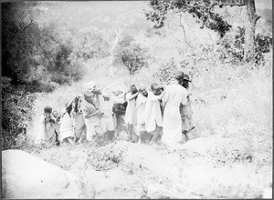 Transport of the church bell, Gonja, Tanzania, ca.1927-1938