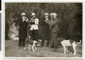 Brass choir at the mission festival, Addis Abeba, Ethiopia, 1938