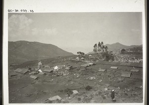 General view of the great festival area in Kadanaad during the great Badaga festival for the dead 1905