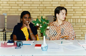 Council of Partners 1995.Fra left: Kanimozhi Deivasigamani with ?