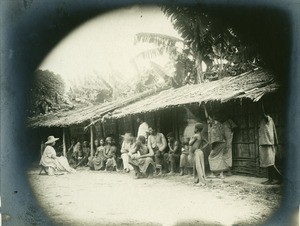 Meeting with missionaries, in Gabon