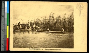 Canoe trip, Madagascar, ca.1920-1940