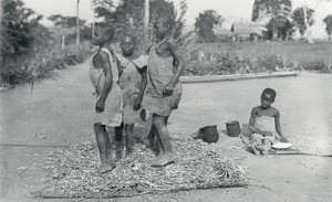 Girls of the mission school in Gabon