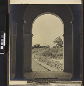 Looking out from the Bible School, Lovedale, South Africa, ca.1938