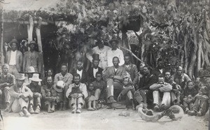 Khama III and his headmen, Botswana, Africa, 1882