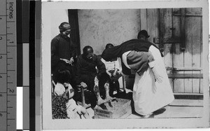 Treatment at the dispensary, Yeung Kong, China, ca. 1940