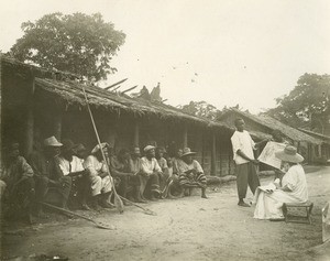 Lesson for adults, in Gabon