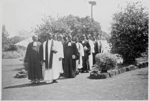 NELC, Nordindien. Præsteprocession med biskop Munshi M. Tudu i spidsen, (efter 1958)