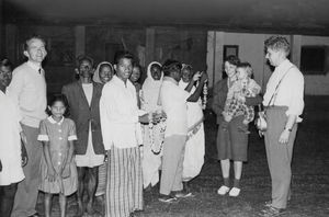 East Pakistan, Amnura. A Missionary Group, ca. 1969. To the left: John Ottesen, USA. To the rig