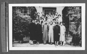 Cheeloo women medical students and graduates, Jinan, Shandong, China, ca.1928