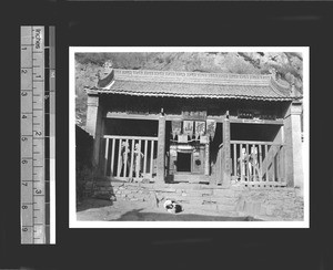 Wayside temple, Gansu Province, China, ca.1926