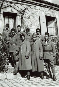 Protestant malagasy soldiers on furlough, in France