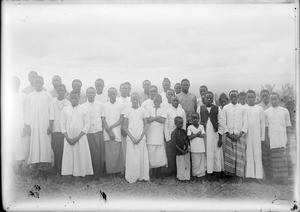 African men and boys, Tanzania, ca.1893-1920