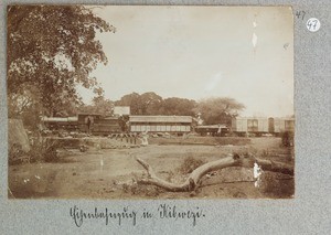 Railway train in Kibwezi, Kibwezi, Kenya, ca.1900-1914