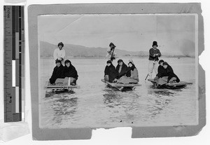 Maryknoll Sisters on the Yalu, Gishu, Korea, 1925