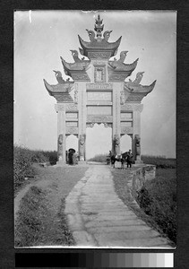 Widow's memorial arch, Sichuan, China, ca.1900-1920