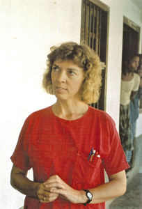 Danish Bangladesh Leprosy Mission/DBLM, Nilphamari, 26th November 1991. Missionary Susanne Møll