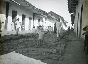 Children in Lamas street, Peru, ca. 1947