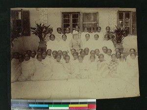 Students wives class at the Seminary for pastoral education, Masinandraina, Madagascar, ca.1891