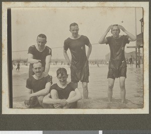 British soldiers bathing, Durban, South Africa, July1917