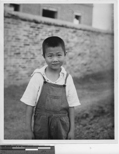 A boy at Wuzhou, China, 1949