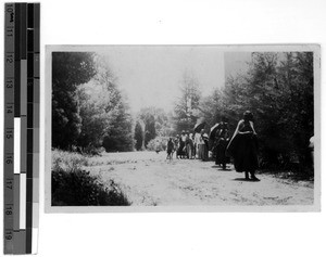 People having received the 'Christmas-Box', Mvenyane, South Africa East, probably 1930