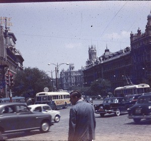 Madrid going toward the Cibeles Fountain