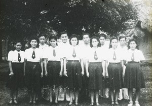 Bible School and students, Peru, ca. 1947