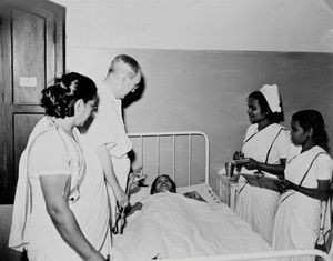 Arcot, South India. From Ranipet Hospital, Medical Missionary Dr. Galen Fisher Scudder? at the